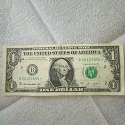 Dollar Bill Series B 2013 Star Note