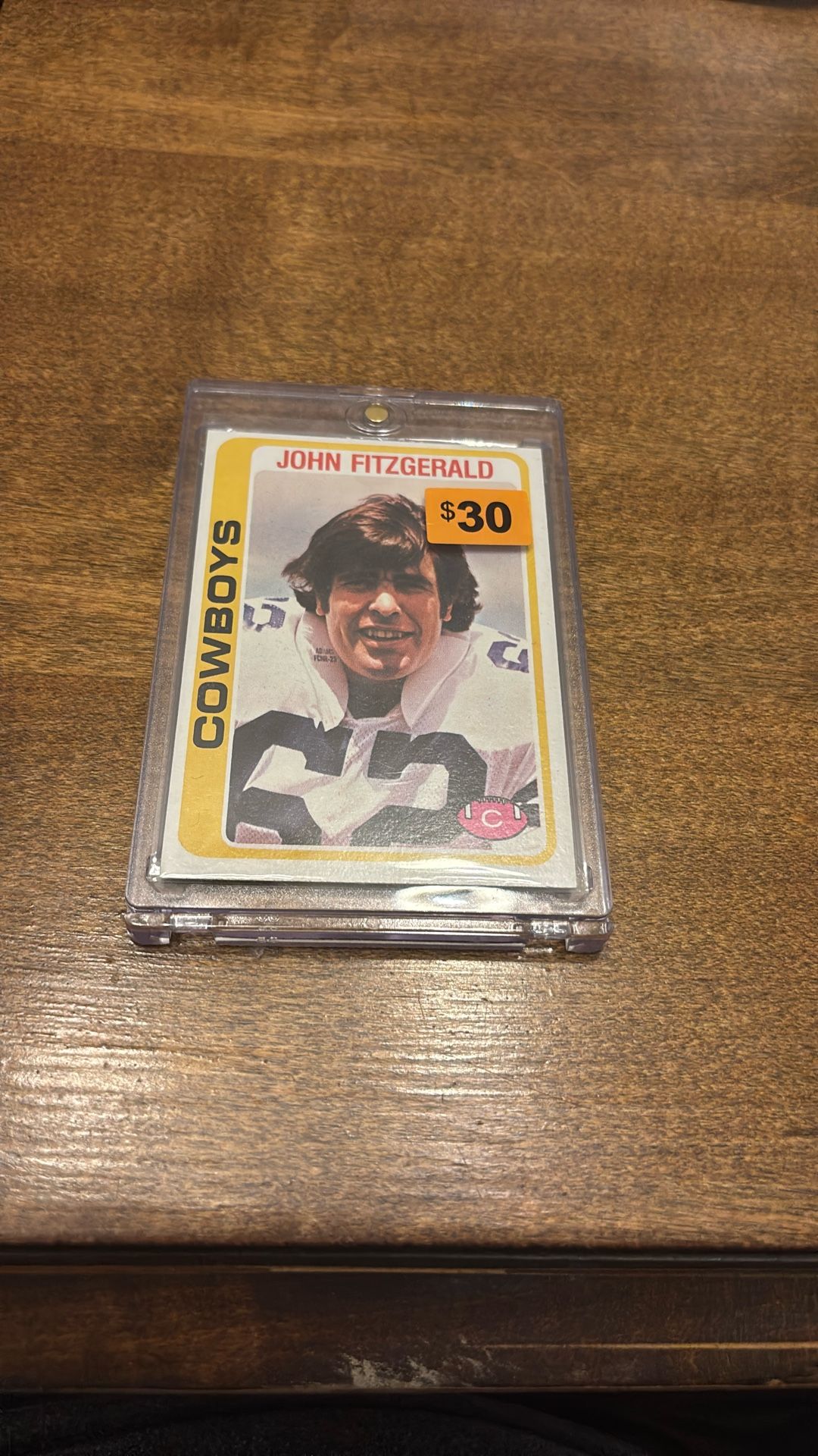 Dallas Cowboys John Fitzgerald 1978 Topps Football