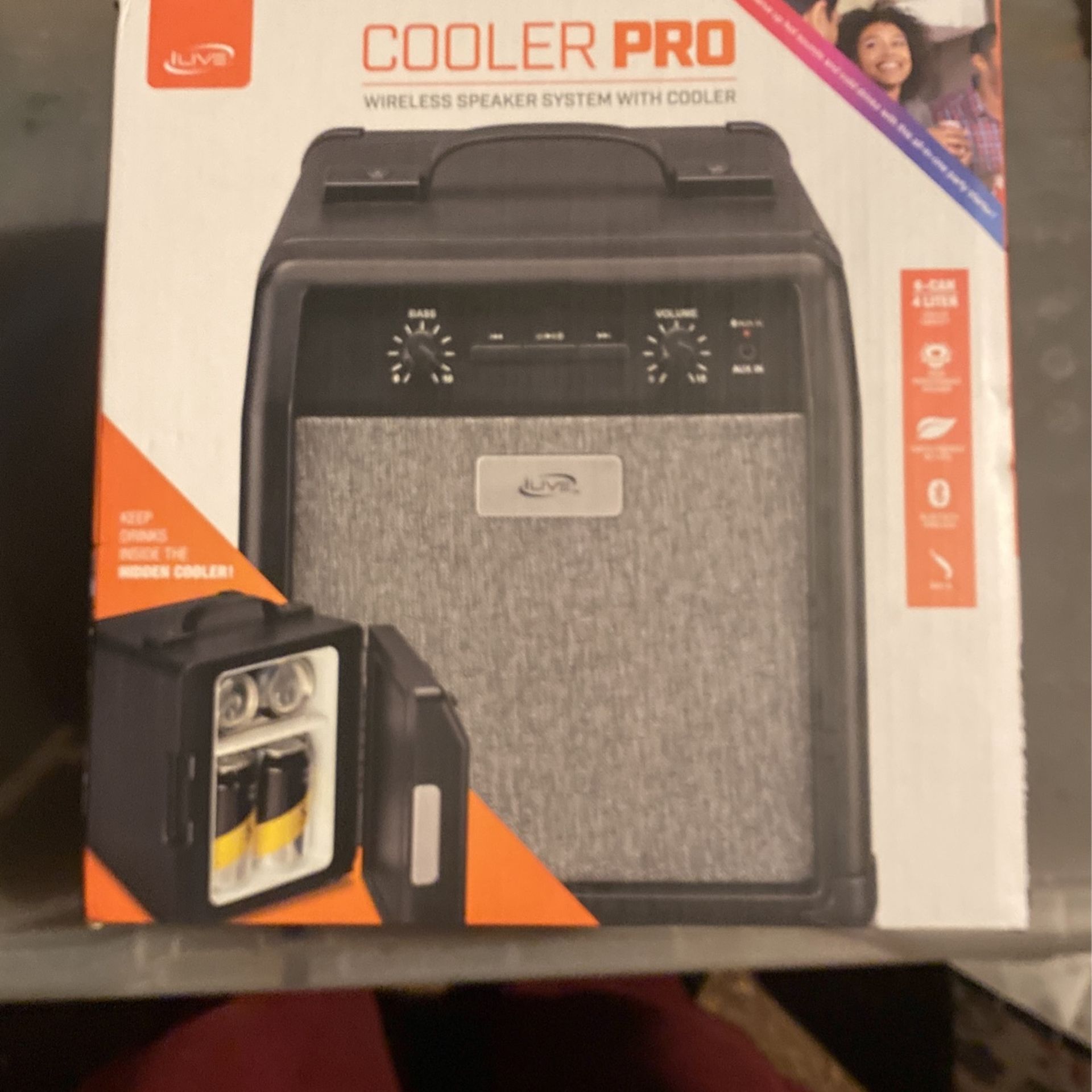 Ilive Cooler Pro Speaker Wireless Speaker System With Cooler