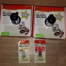 Zilla Halogen Mini Domes With Day & Night Bulbs 