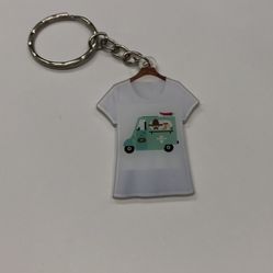 Mexican burrito truck T-shirt keychain