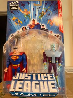 Justice League Unlimited Superman Brainiac 3-Pack