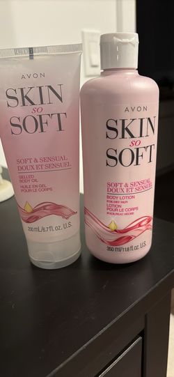 Avon Skin So Soft Soft & Sensual Lotion & Body Oil Set