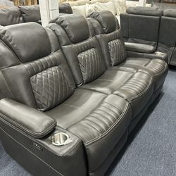 Modern Style Reclining Sofa Sets, No Credit Needed 