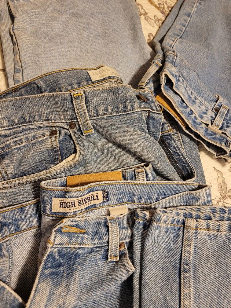 5 Pair Blue Jeans 34 X 30 Bundle ALL 45 $ Firm  Shoes
