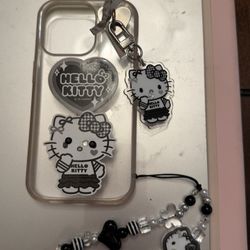 iPhone 13 Pro  Hello Kitty Phone Case With Wristlet And Charm