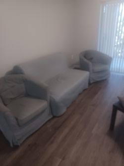 Futon with 2 Side Chairs