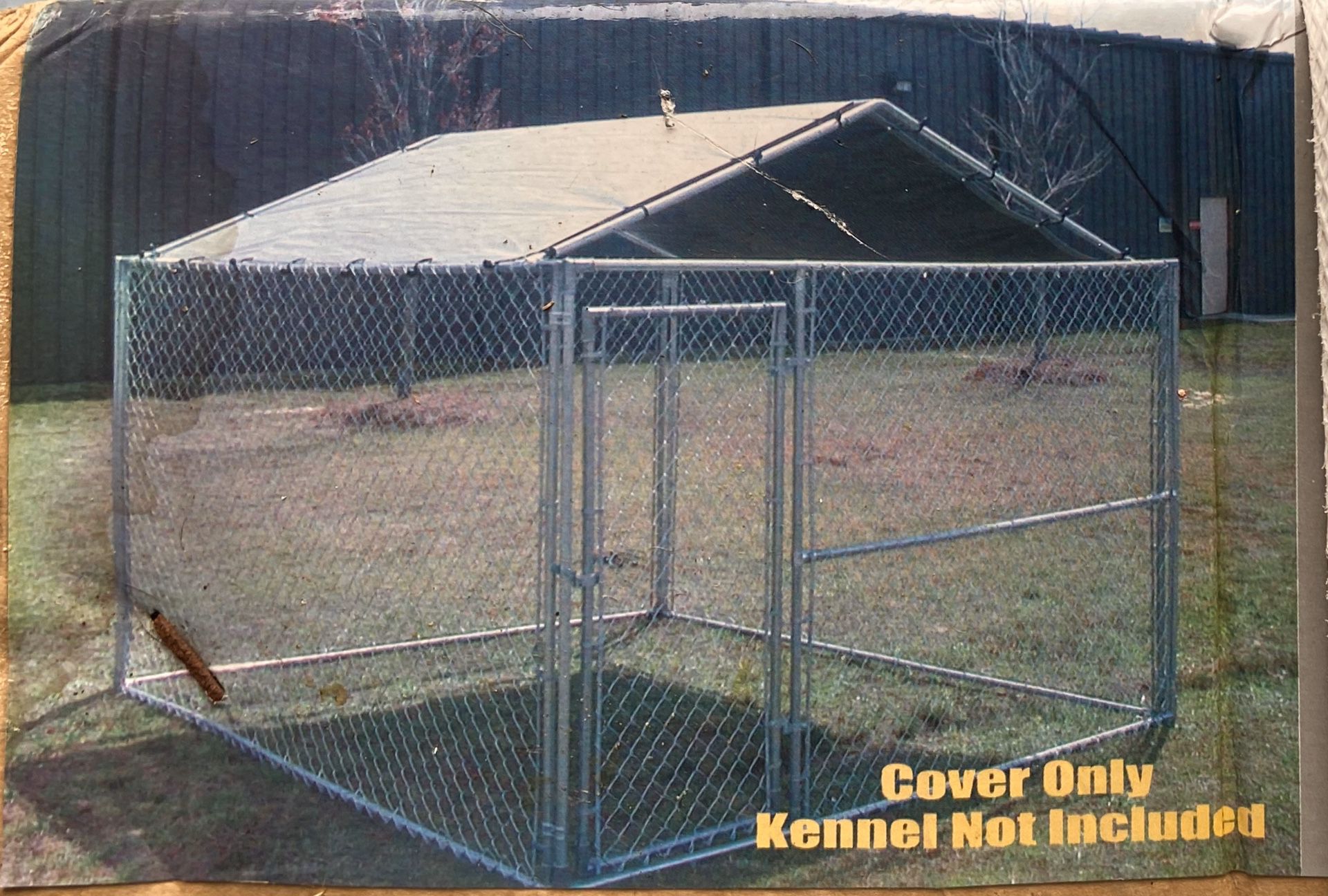 Dog kennel cover
