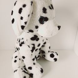 28" Hug Fun Black White Spotted Puppy Love Stuffed Toy