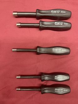Snap-On Snap On 5pc Metric MM Nut Driver Set 6mm-12mm NDDM1070