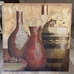 Canvas Vase Art