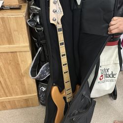 Squier by Fender Jazz bass guitar
