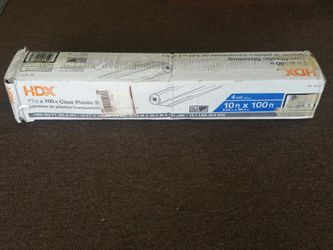 HDX 10' x 100' Clear Plastic sheeting