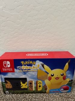 Nintendo switch Lets Go Pikachu edition