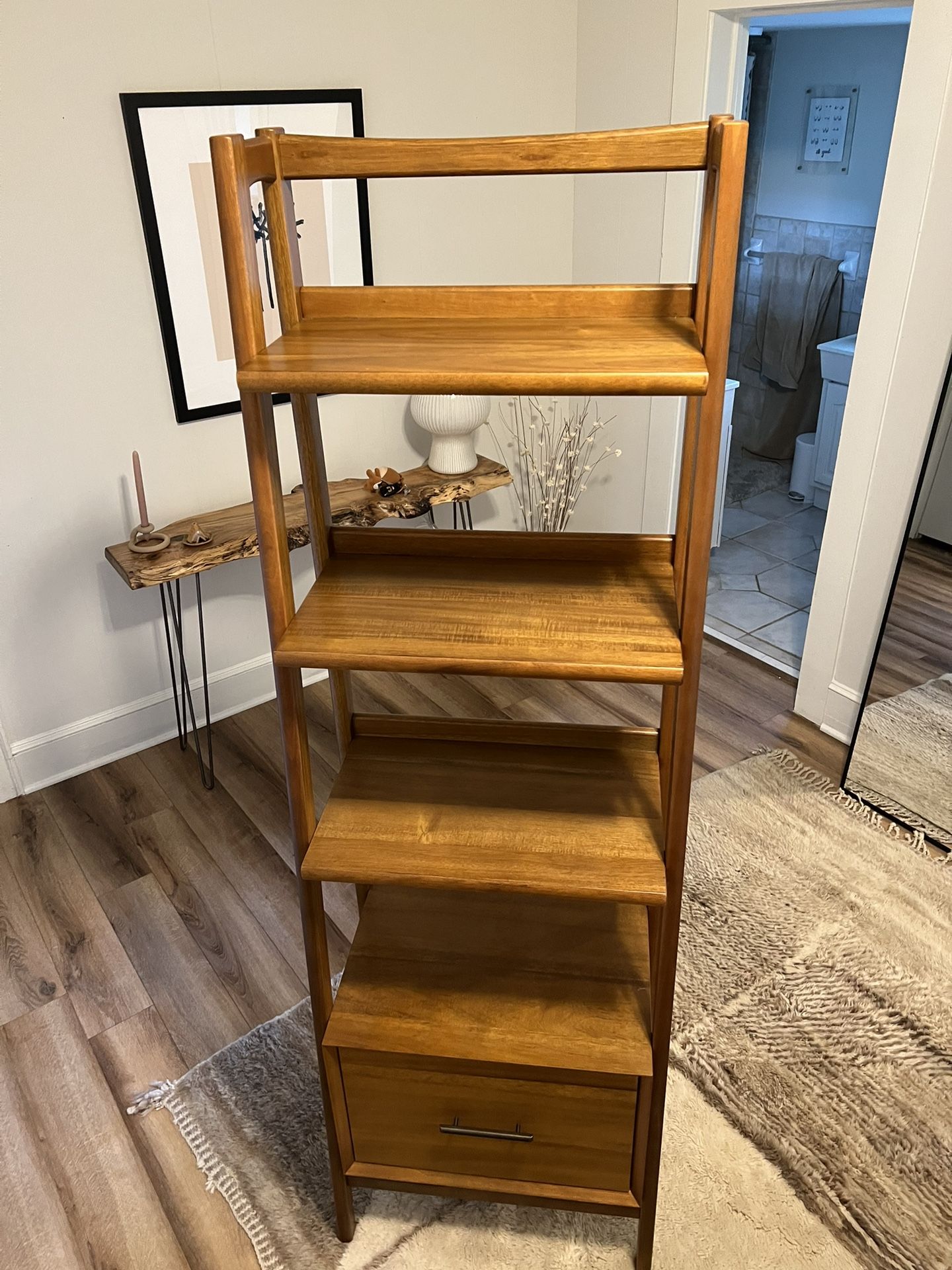 West Elm Midcentury Bookshelf with Drawer for Sale in Charlotte, NC