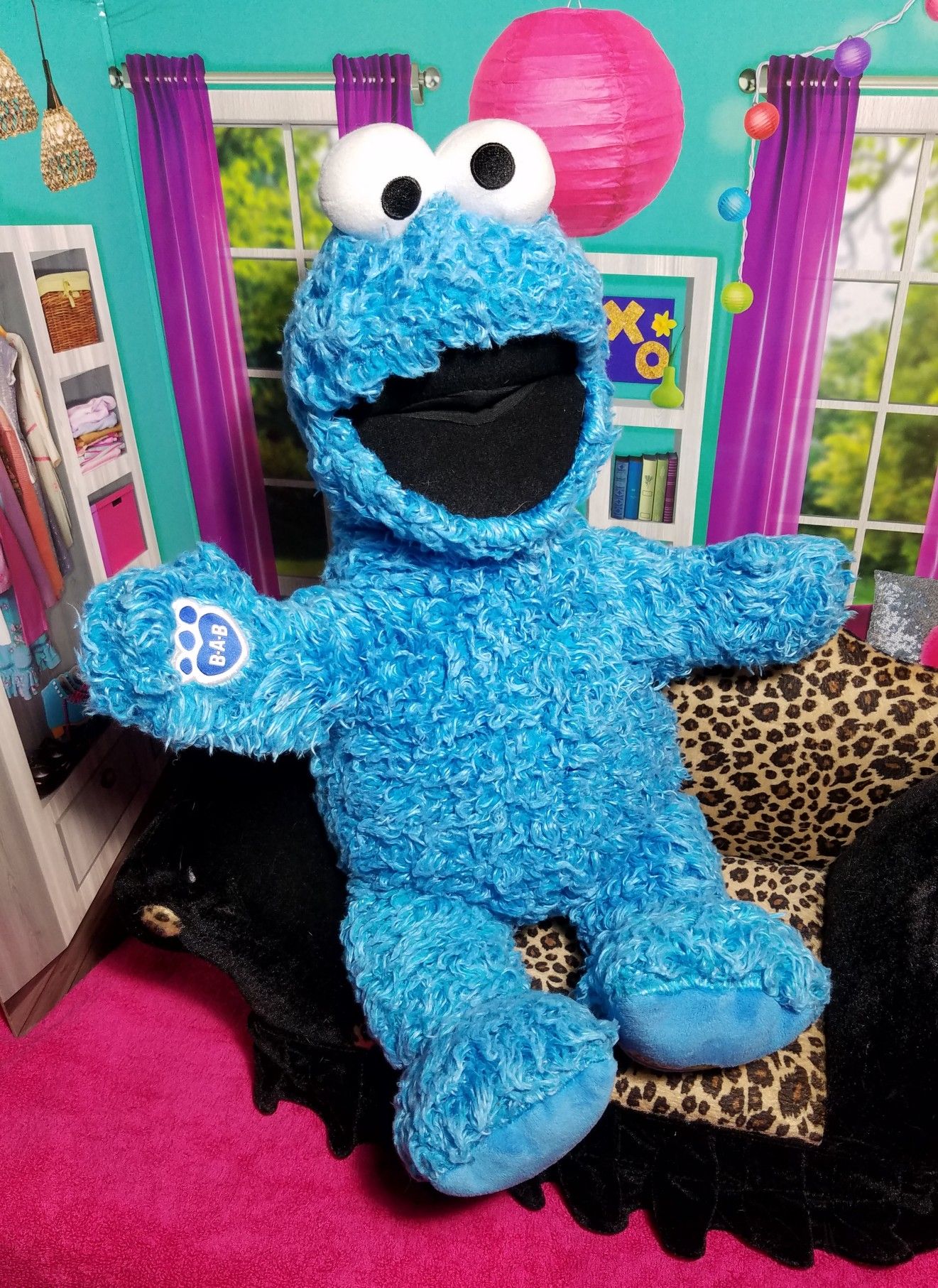 Build A Bear Cookie Monster Sesame St. Beary BABW Limited Edition Collectibear