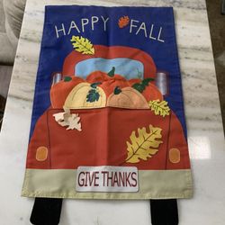 Fall garden flag