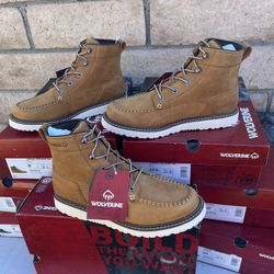 WOLVERINE SOFT TOE BOOTS MOST SIZES AVAILABLE