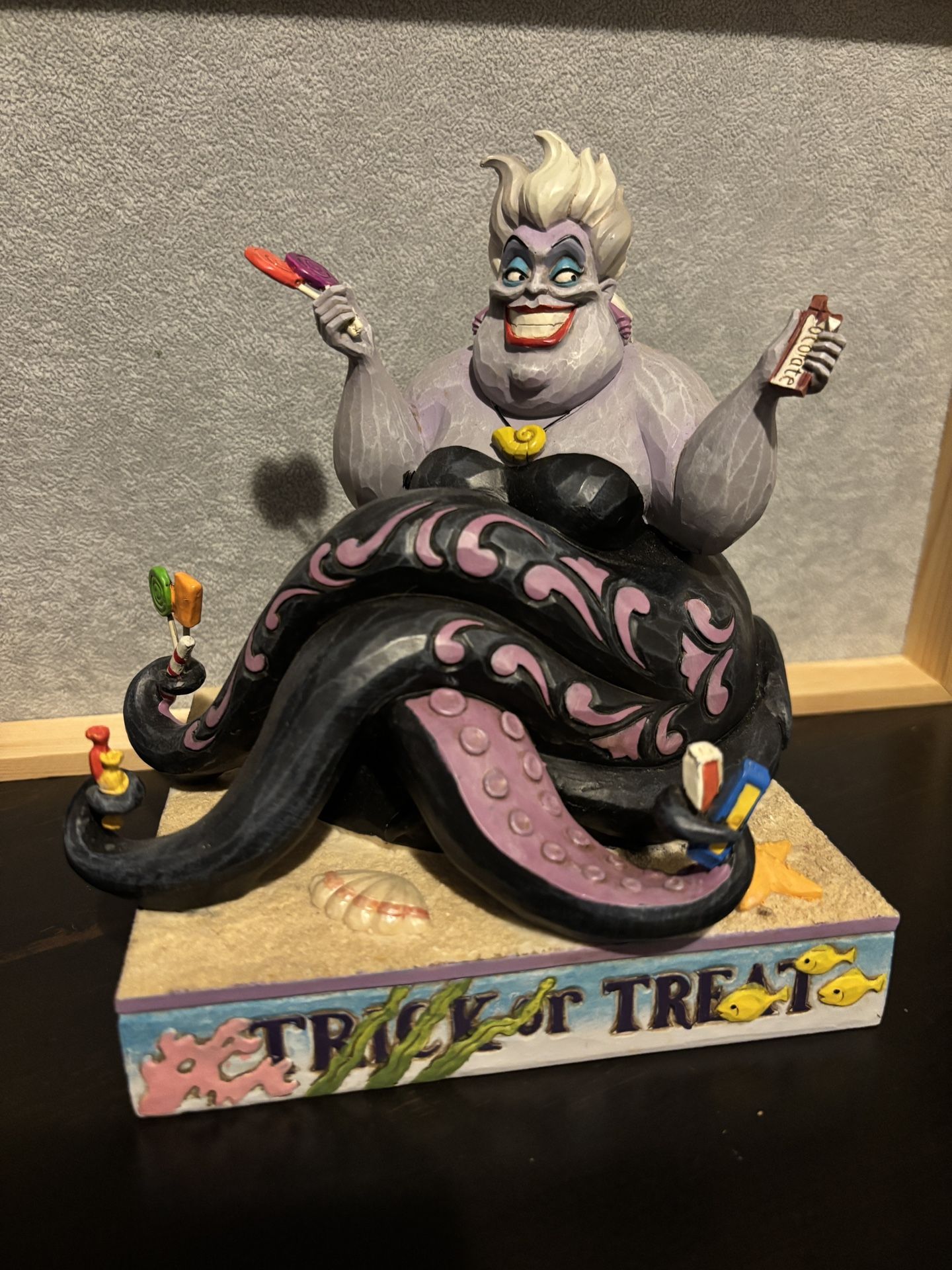 Disney Jim Shore Halloween Trick-Or-Treat Ursula, Little Mermaid Deliciously, Greedy