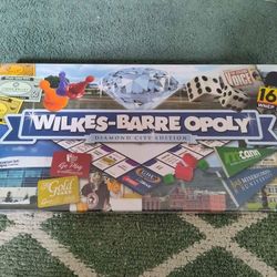 Wilkes Barre Opoly Board Game New