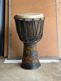 African Djembe Hand Drum – Real Goat Skin – Great Sound