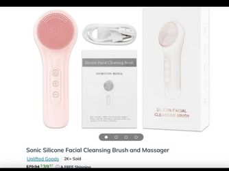 Rechargable Facial cleanser and massager