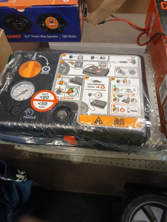 All In One Compressor And Tire Self Seal Kit
