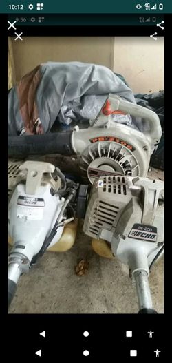 Echoes set blower edger weedeater needs carb cleaning