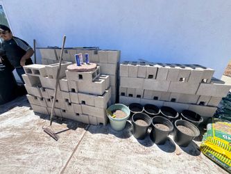 Cinder blocks & Rebar 1/2 inch