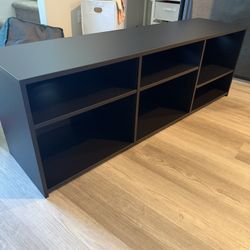Black Media Center/TV Stand 