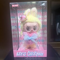 Authentic Labubu THE MONSTERS Let's Checkmate Series-Vinyl Plush Hanging Card