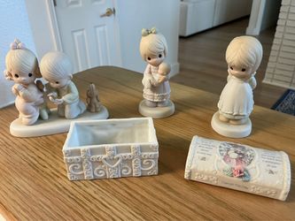 Precious Moments Figurines and Jewelry Box