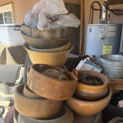 Wooden Bowls/ Planters 