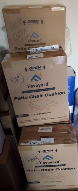 Outdoor Chair Cushions 19x19 New