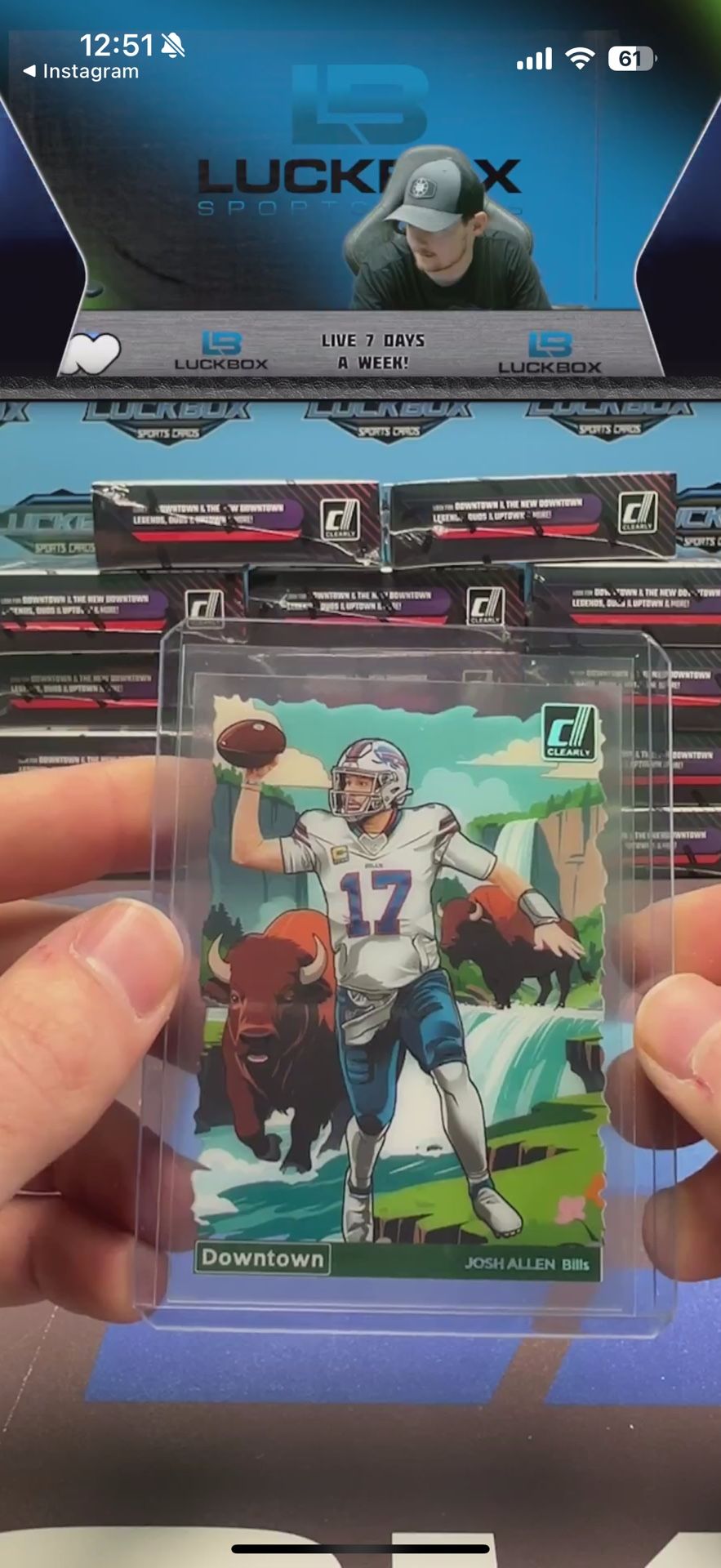 Josh Allen Downtown 2024 Clearly Donruss