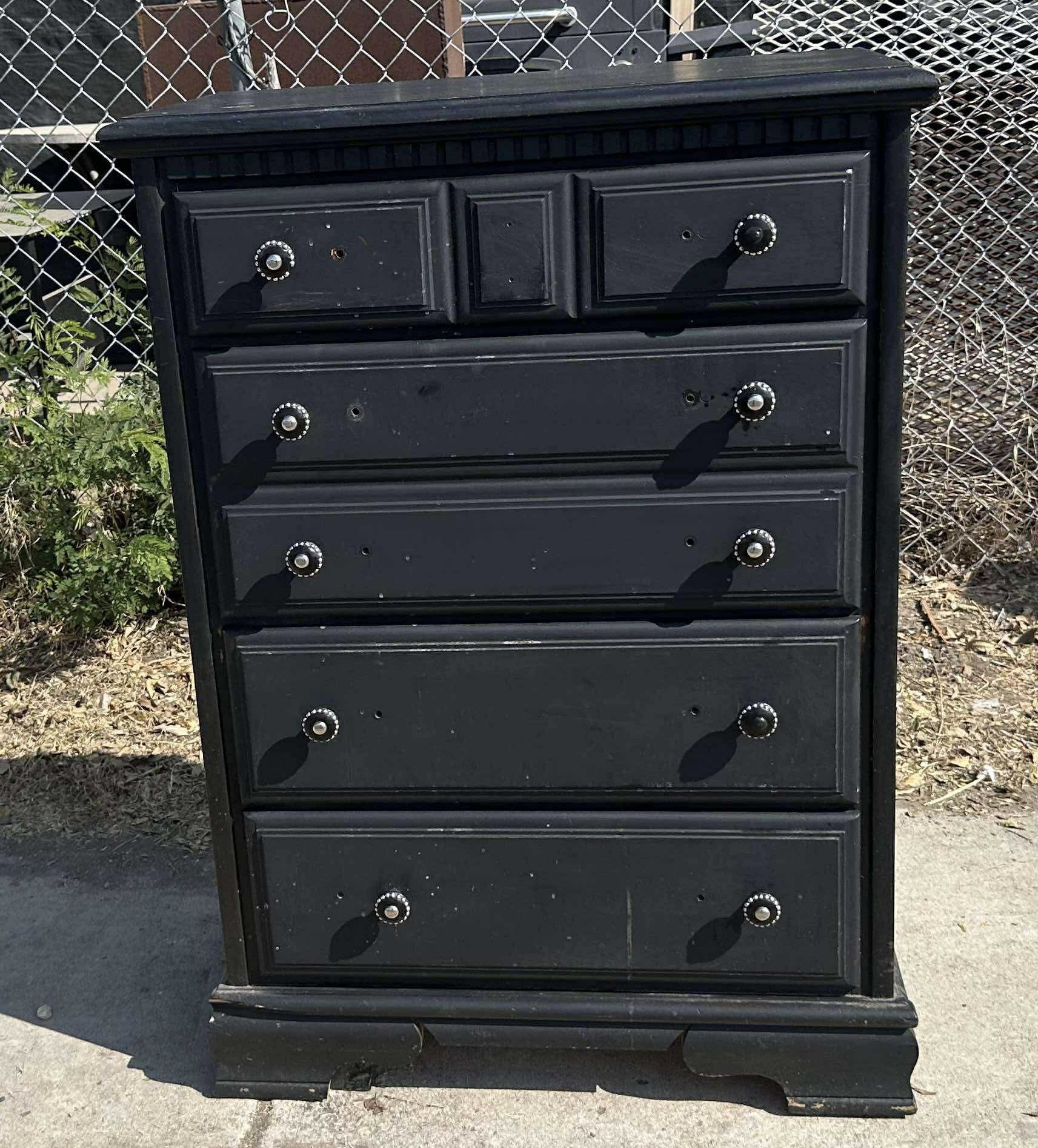 Solid Wood Dresser 45” Tall , 32” Wide , 18” In Depth