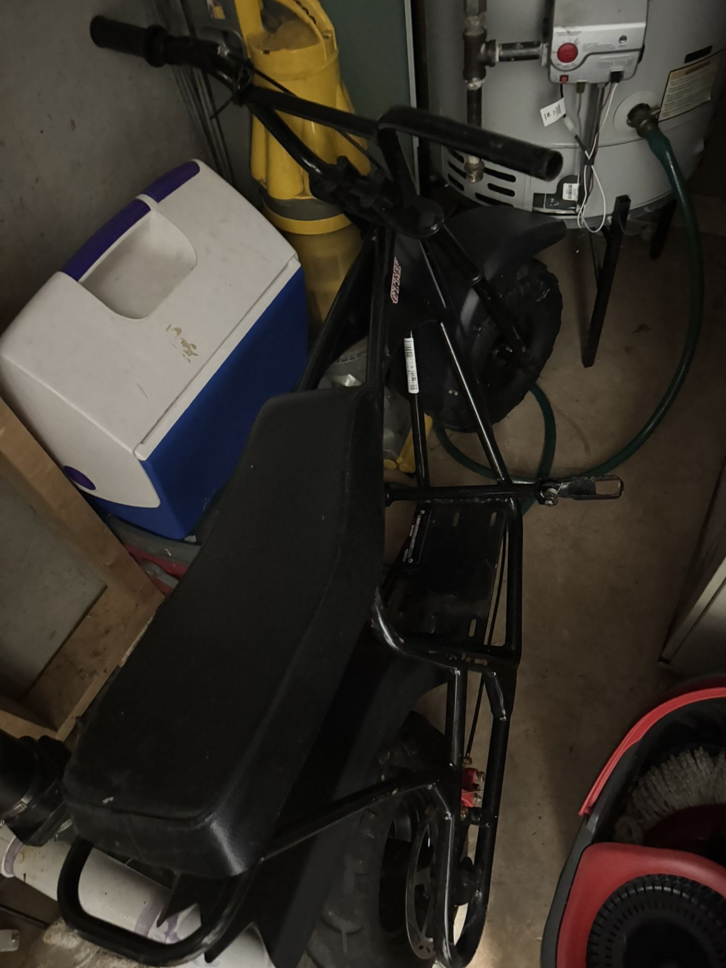 Black Minibike Frame