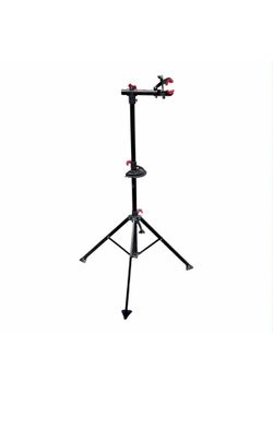 🔥 Adjustable Bicycle Repair Stand Work Stand w/ Tool Tray & Clamp Foldable Used🔥