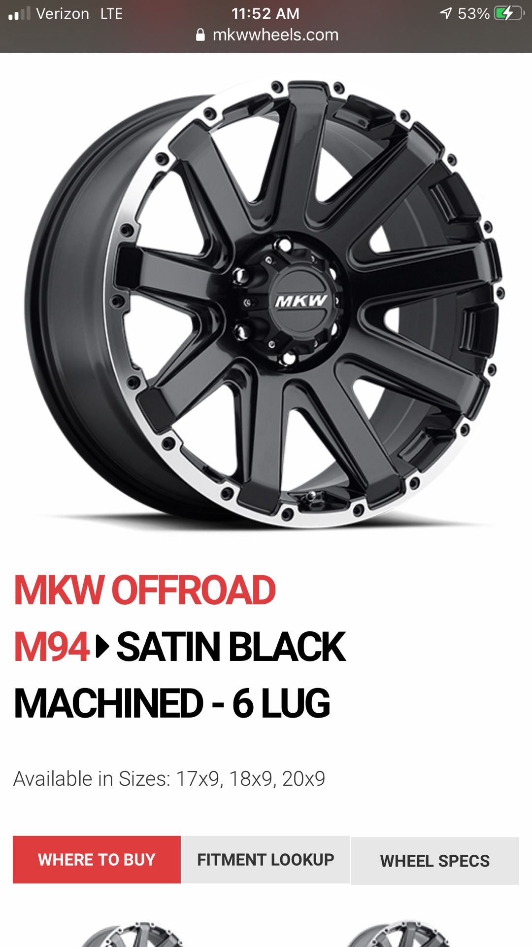 Wheel, MKW Off-Road