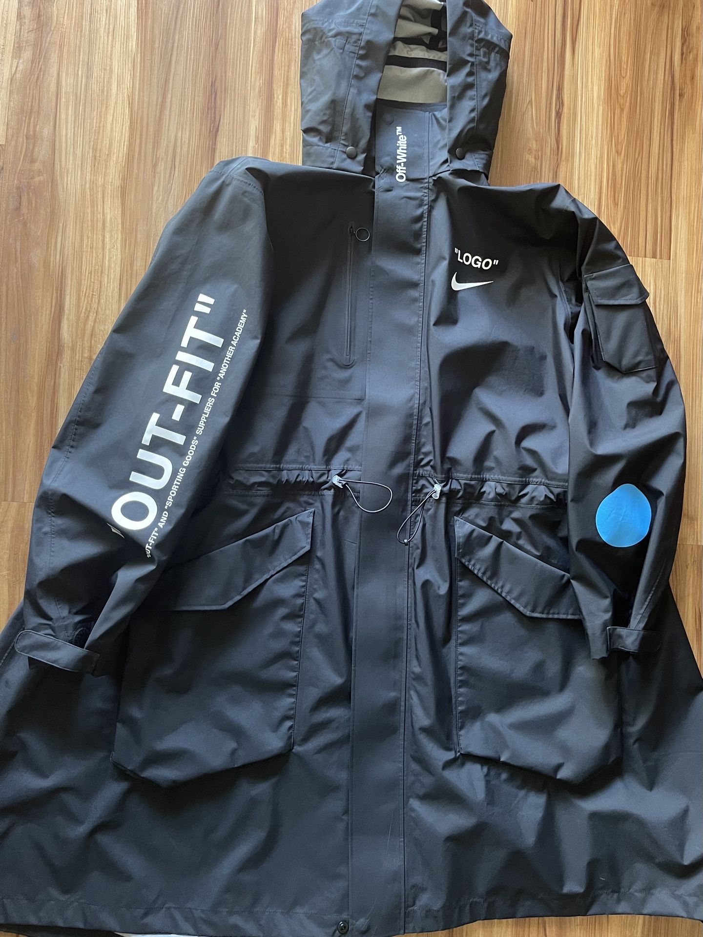 Nike off white raincoat online