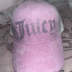 JUICY  COUTURE PINK RHINESTONE HAT 