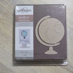 Spellbinders Contour Steel Rule Die SR-061 Globe Trotter use with Platinum Machine