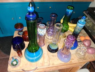 Handmade glass art by American glassblower