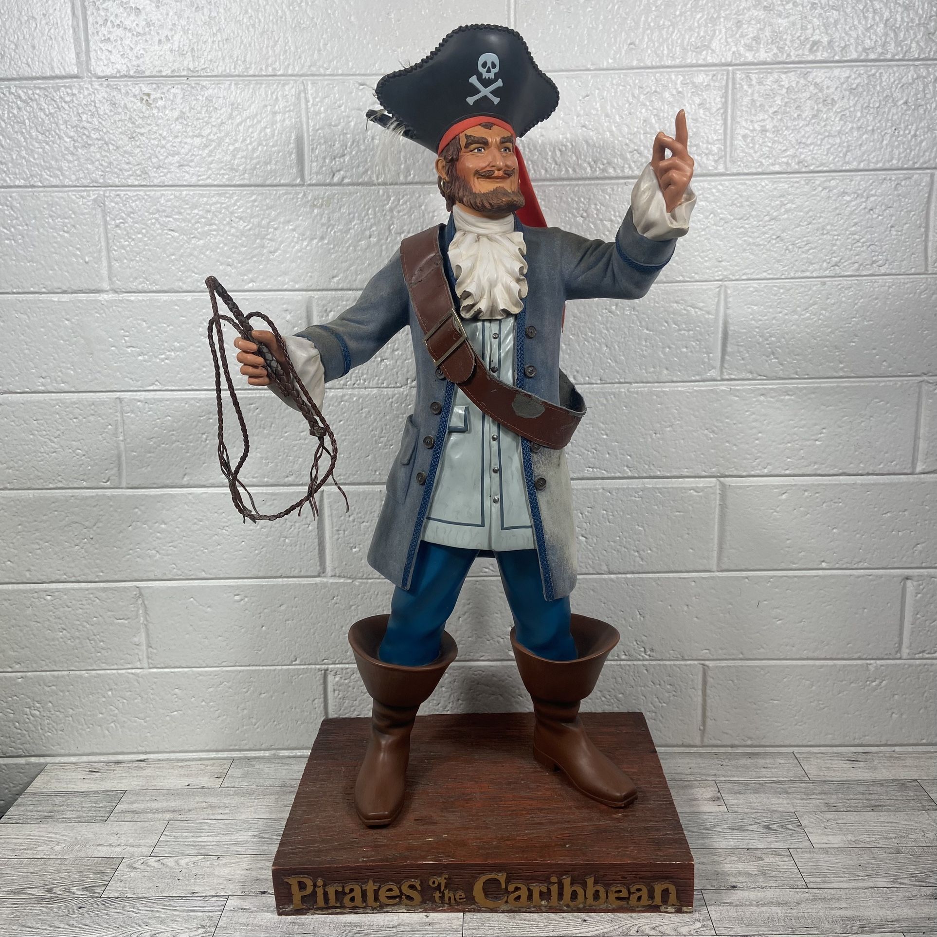 Disney Pirates of the Caribbean AUCTIONEER 29" Tall Disneyland Figurine