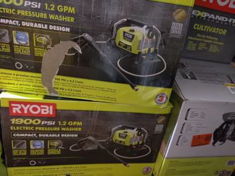 Ryobi 1900 psi pressure washer (each)