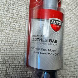 Auto Drive Expandable Clothes Bar 35–56 Inches, New in Package