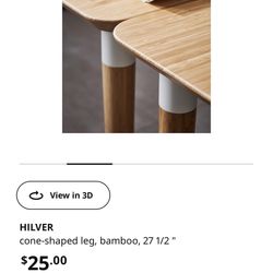 Ikea Bamboo Desk Legs