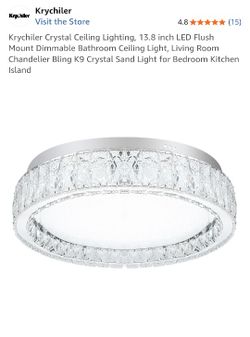 Crystal Ceiling Light 