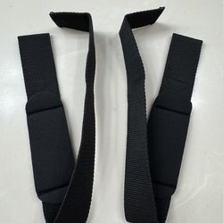 Brand New  Weight Lifting Wrist Pull Straps  Padded  Gym Training Powerlifting Pull Ups Deadlift  Black  2 Pcs