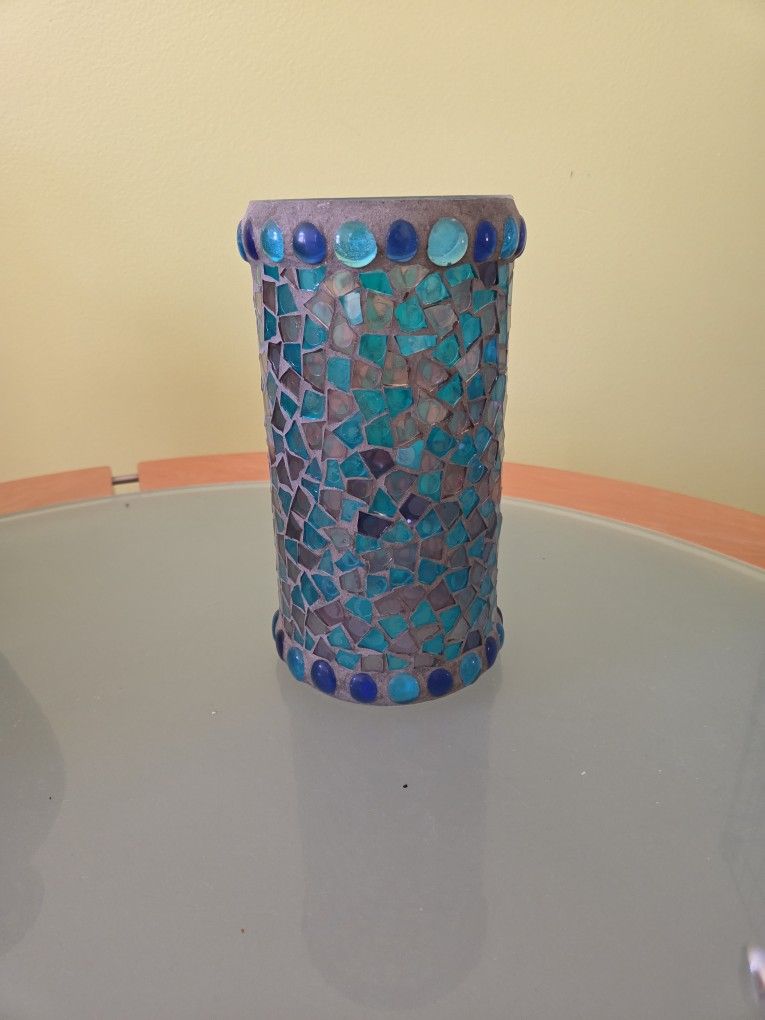 12 Inch Mosaic Candle Holder